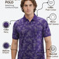 Colorplus Men Blue Regular Fit Printed Polo Neck Collar T-Shirt