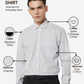 Park Avenue Men White Slim Fit Checks Formal Shirt