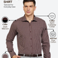 Park Avenue Men Maroon Slim Fit Checks Formal Shirt