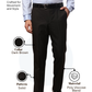 Park Avenue Men Brown Smart Fit Solid Trouser