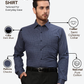 Raymond Men Blue Slim Fit Checks Formal Shirt