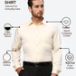 Raymond Men Yellow Slim Fit Dobby Formal Shirt
