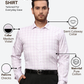 Park Avenue Men Violet Slim Fit Checks Formal Shirt