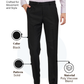 Park Avenue Men Black Smart Fit Solid Trouser
