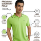 Park Avenue Men Green Slim Fit Solid Polo Neck Collar T-Shirt