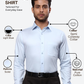 Raymond Men Blue Slim Fit Solid Formal Shirt