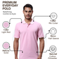 Park Avenue Men Red Slim Fit Solid Polo Neck Collar T-Shirt
