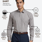 Raymond Men Grey Slim Fit Printed Casual Shirt