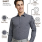 Park Avenue Men Grey Slim Fit Checks Formal Shirt