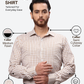 Park Avenue Men Fawn Slim Fit Checks Formal Shirt