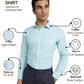 Park Avenue Men Green Slim Fit Fil-A-Fil Formal Shirt