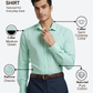 Park Avenue Men Green Slim Fit Checks Formal Shirt