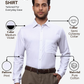 Raymond Men Violet Slim Fit Printed Formal Shirt