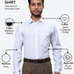 Raymond Men Petrol Slim Fit Printed Formal Shirt