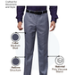 Park Avenue Men Blue Smart Fit Structure Trouser