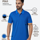 Park Avenue Men Blue Slim Fit Printed Polo Neck Collar T-Shirt