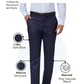 Park Avenue Men Blue Smart Fit Structure Trouser