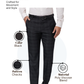 Park Avenue Men Black Smart Fit Checks Trouser