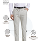 Park Avenue Men Grey Smart Fit Plain Trouser