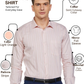 Park Avenue Men Orange Slim Fit Stripe Formal Shirt