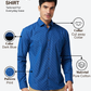 Park Avenue Men Blue Slim Fit Printed Casual Shirt