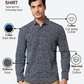 Park Avenue Men Blue Slim Fit Printed Casual Shirt