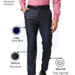 Raymond Men Blue Slim Fit Structure Trouser