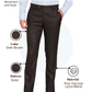 Raymond Men Brown Slim Fit Solid Trouser