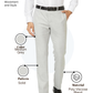 Raymond Men Grey Slim Fit Solid Trouser