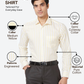 Park Avenue Men Yellow Slim Fit Engineered Formal Shirt