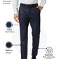 Raymond Men Blue Slim Fit Stripe Trouser