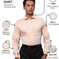 Park Avenue Men Orange Slim Fit Structure Formal Shirt