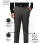 Park Avenue Men Grey Smart Fit Plain Trouser