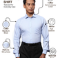 Park Avenue Men Blue Slim Fit Structure Formal Shirt