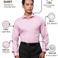 Park Avenue Men Pink Slim Fit Checks Formal Shirt