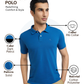 Parx Men Petrol Regular Fit Solid Polo Neck Collar T-Shirt