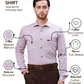 Park Avenue Men Maroon Slim Fit Structure Formal Shirt