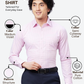 Raymond Men Pink Slim Fit Structure Formal Shirt