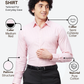 Raymond Men Pink Slim Fit Structure Formal Shirt