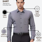 Raymond Men Black Slim Fit Structure Formal Shirt