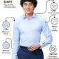 Park Avenue Men Blue Slim Fit Structure Formal Shirt