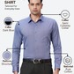 Raymond Men Blue Slim Fit Structure Formal Shirt