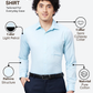 Raymond Men Blue Slim Fit Structure Formal Shirt