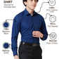 Park Avenue Men Blue Slim Fit Solid Formal Shirt