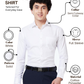 Park Avenue Men White Slim Fit Solid Formal Shirt