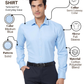 Park Avenue Men Blue Slim Fit Solid Formal Shirt