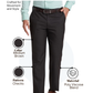 Park Avenue Men Brown Smart Fit Checks Trouser