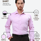 Raymond Men Pink Slim Fit Structure Formal Shirt