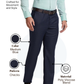 Park Avenue Men Blue Smart Fit Checks Trouser