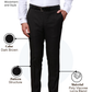 Raymond Men Brown Slim Fit Structure Trouser